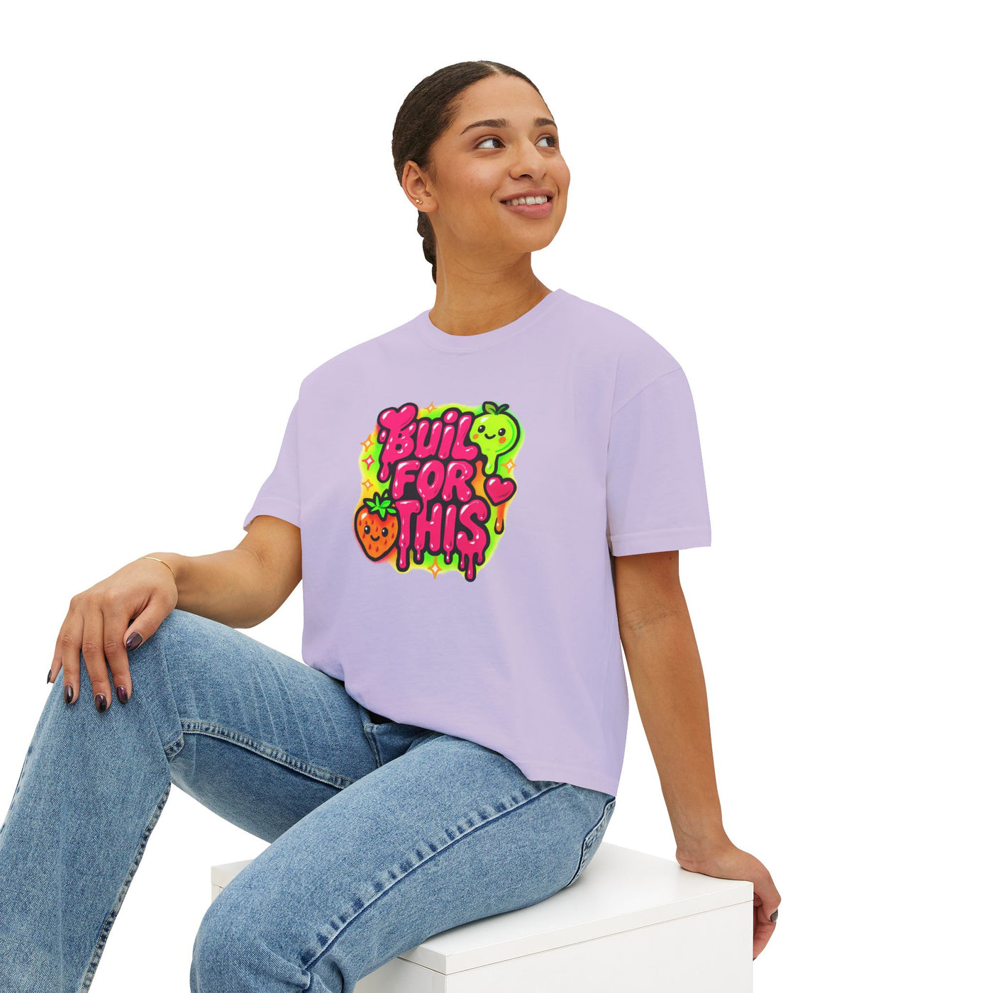 Built for This-Motivational Women's Boxy Tee
