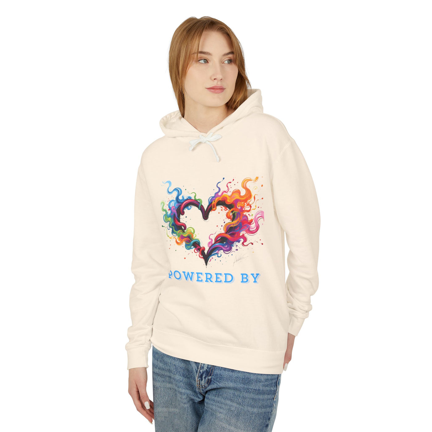 Powered by Heart Lightweight Hooded Sweatshirt