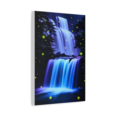Luminous Waterfall Matte Canvas