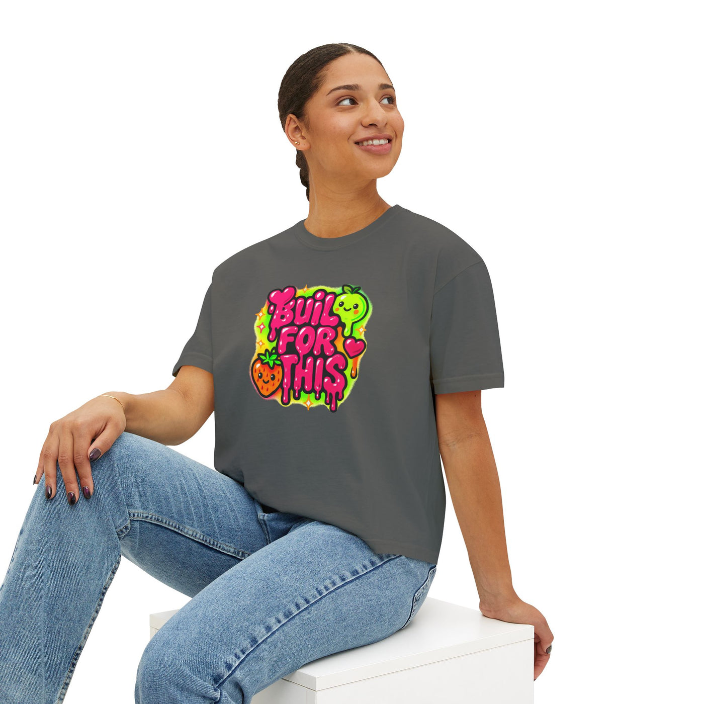 Built for This-Motivational Women's Boxy Tee