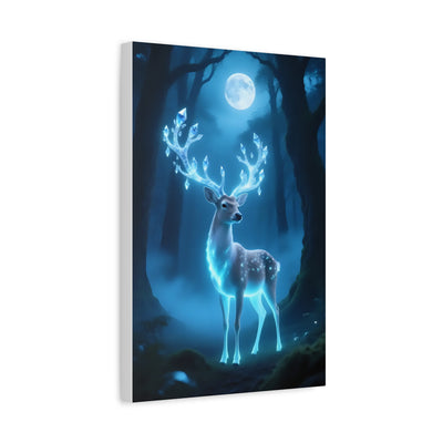 Enchanted Luminescent Deer Matte Canvas